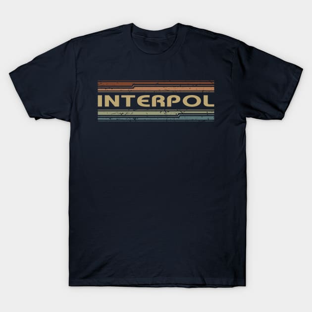 Interpol Retro Lines T-Shirt by casetifymask